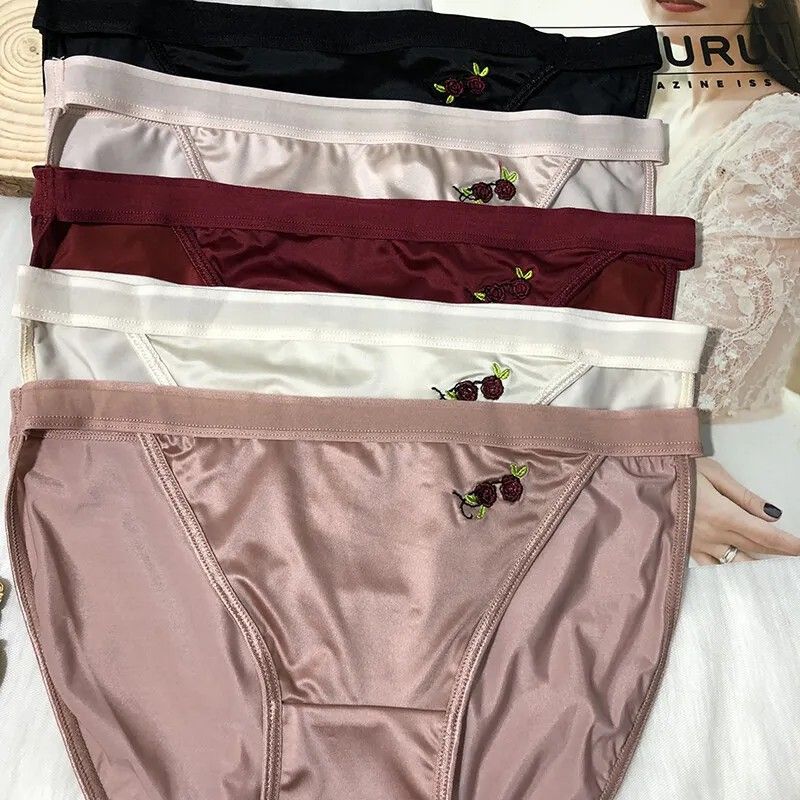 High Brief Hanes Satin Panties