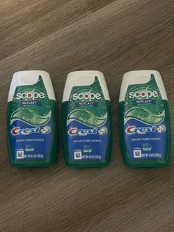 New! Crest Scope Outlast Toothpaste $3 Each