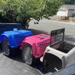 Small Dog Cat Rabbit Bunny Kennel Crate Carrier Like New 24" L by 14” W by 14” H $25 Each