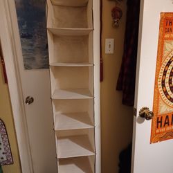 6 Cubby Hanging Closet Organizer