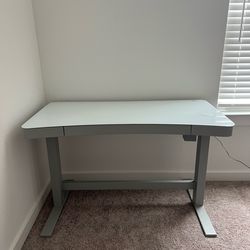 Electric Adjustable Standing Desk – Heavy Duty | Built-in Wireless Charger | Drawer Storage