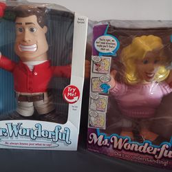 Mr. And Ms. Wonderful battery operated talking dolls