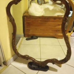 Wood Antique Mirror 