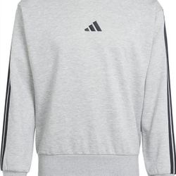 adidas Men's Essentials 3-Stripes Fleece Sweatshirt- $50 BRAND NEW