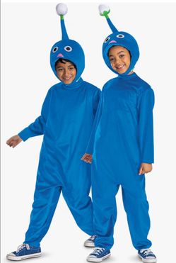 Blue Pikmin Kids Costume -Medium - Open Box See Size Chart