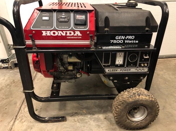 Honda 7500 Watt Generator Electric Start No Issues Starts On The Honda 7500 Watt Generator Electric Start No Issues Starts On The First Pull Ing This 13 Hp