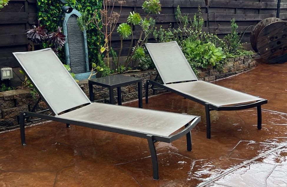 3 Adjustable Pool Lounge Chairs