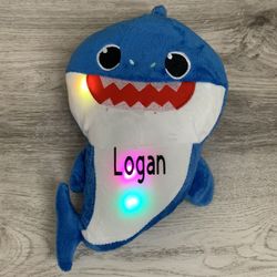 Personalized Singing LED Light Plush Toys Music Doll English Song Toy Gift