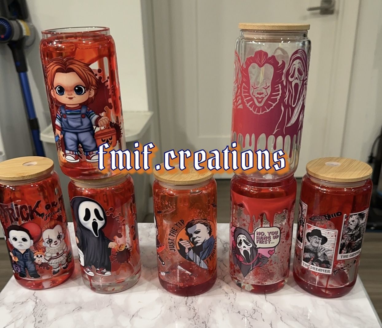 Faux Blood Halloween Cups