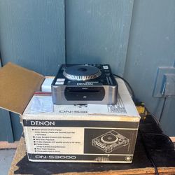 DENON DN-S3000 Digital Turntable CDJ Table Top DJ CD with Box