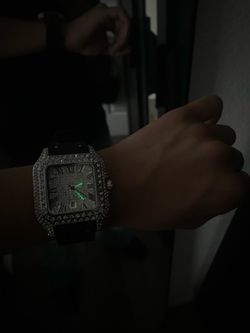 Moissanite Cartier watch adjustable band