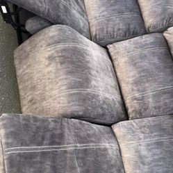 Grey , 3 Piece Pull Out Furniture Looking To Sell ASAP 