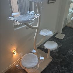 KBSPETS Origami Flowers: Blossom Clear Cat Tree