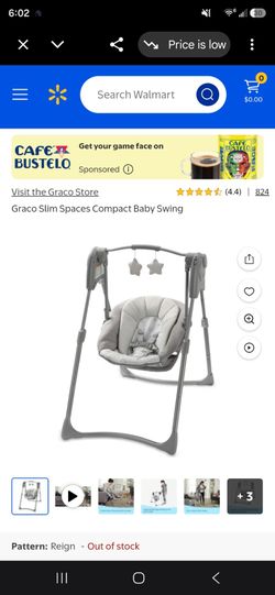 Graco slim baby swing