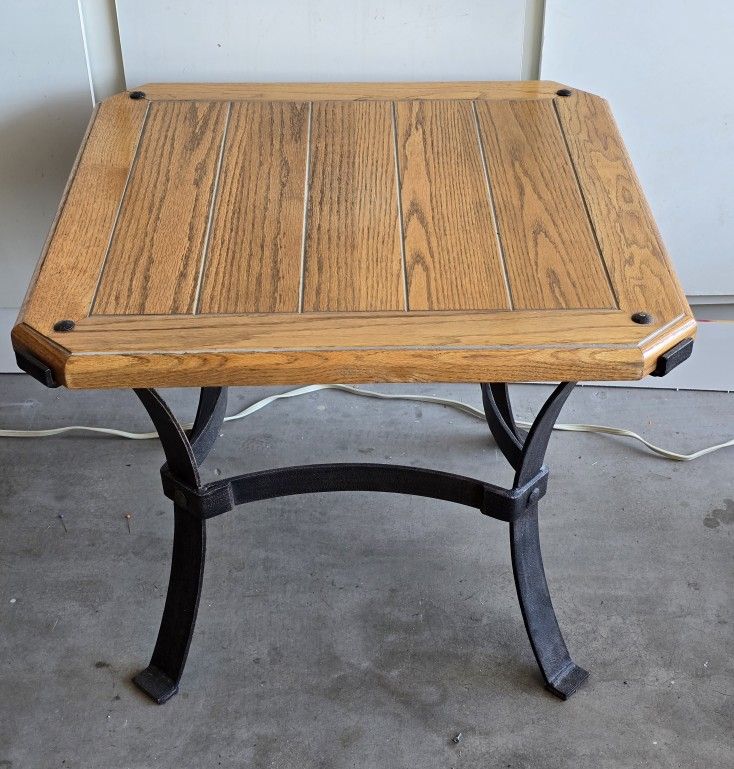 Wood 27" X 27" Solid Heavy End Table