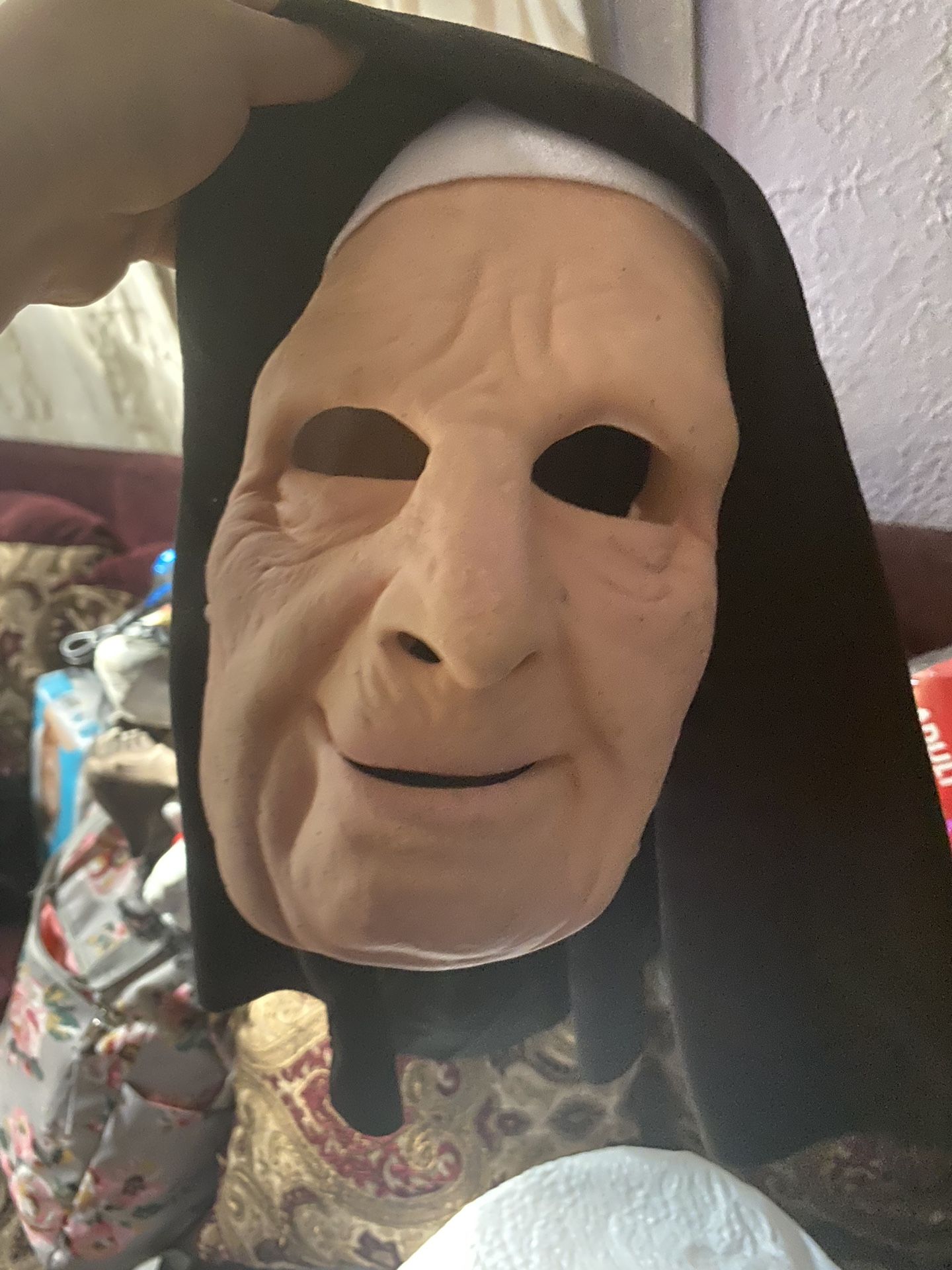 THE TOWN scary nun mask