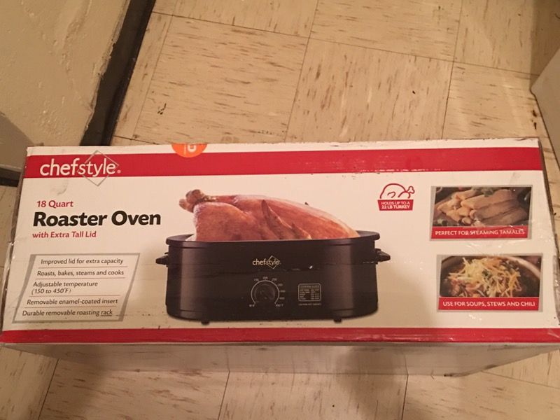 Superjoe 22 Quart Roaster Oven, Stainless Steel White Silver for Sale in  North Bergen, NJ - OfferUp