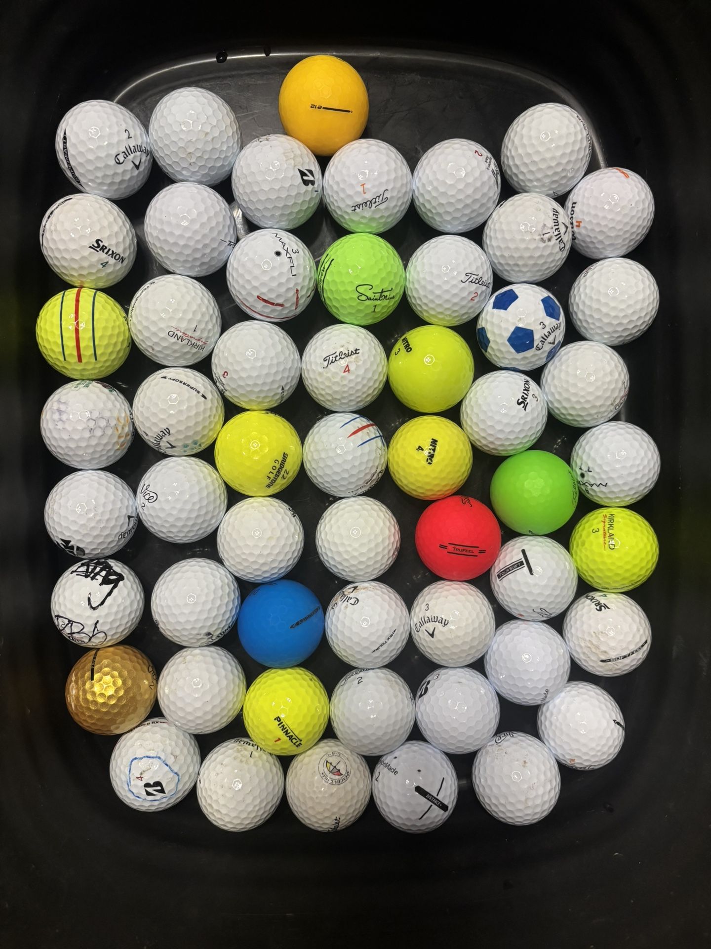55 Misc Golf Balls Callaway Titleist Srixon Kirkland Bridgestone
