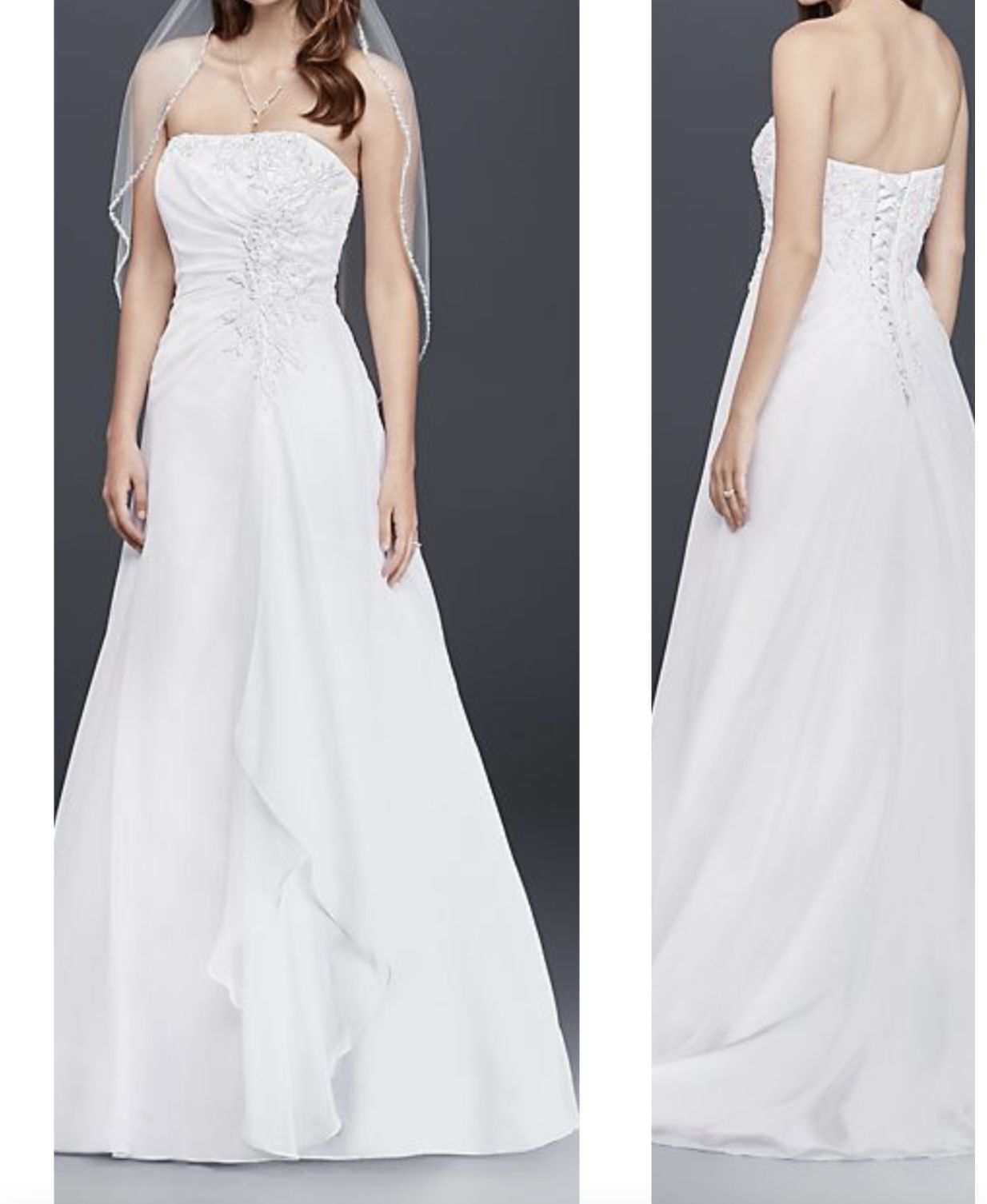White Wedding Dress Size 14
