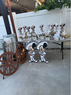 Charro, Mickey characters made wood and centerpieces