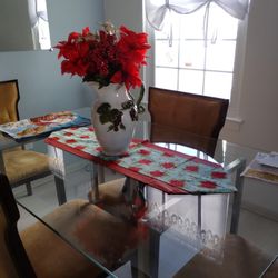 Glass Top Dining Room Table