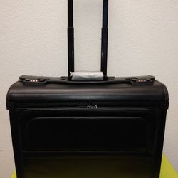 Genuine Leather Wheeled Case NEW