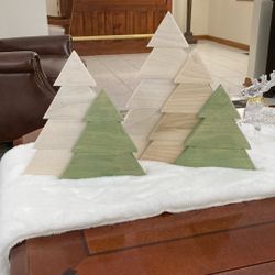 Wooden Christmas Trees 