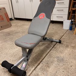 Adjustable exercise bench