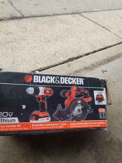 black&decker saw and drill in good condition