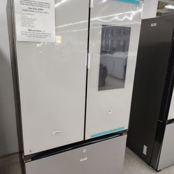 $2400(MSRP$3899, Save $1499) Samsung Bespoke French 3 Door Refrigerator With Family Hub And SmartThings App