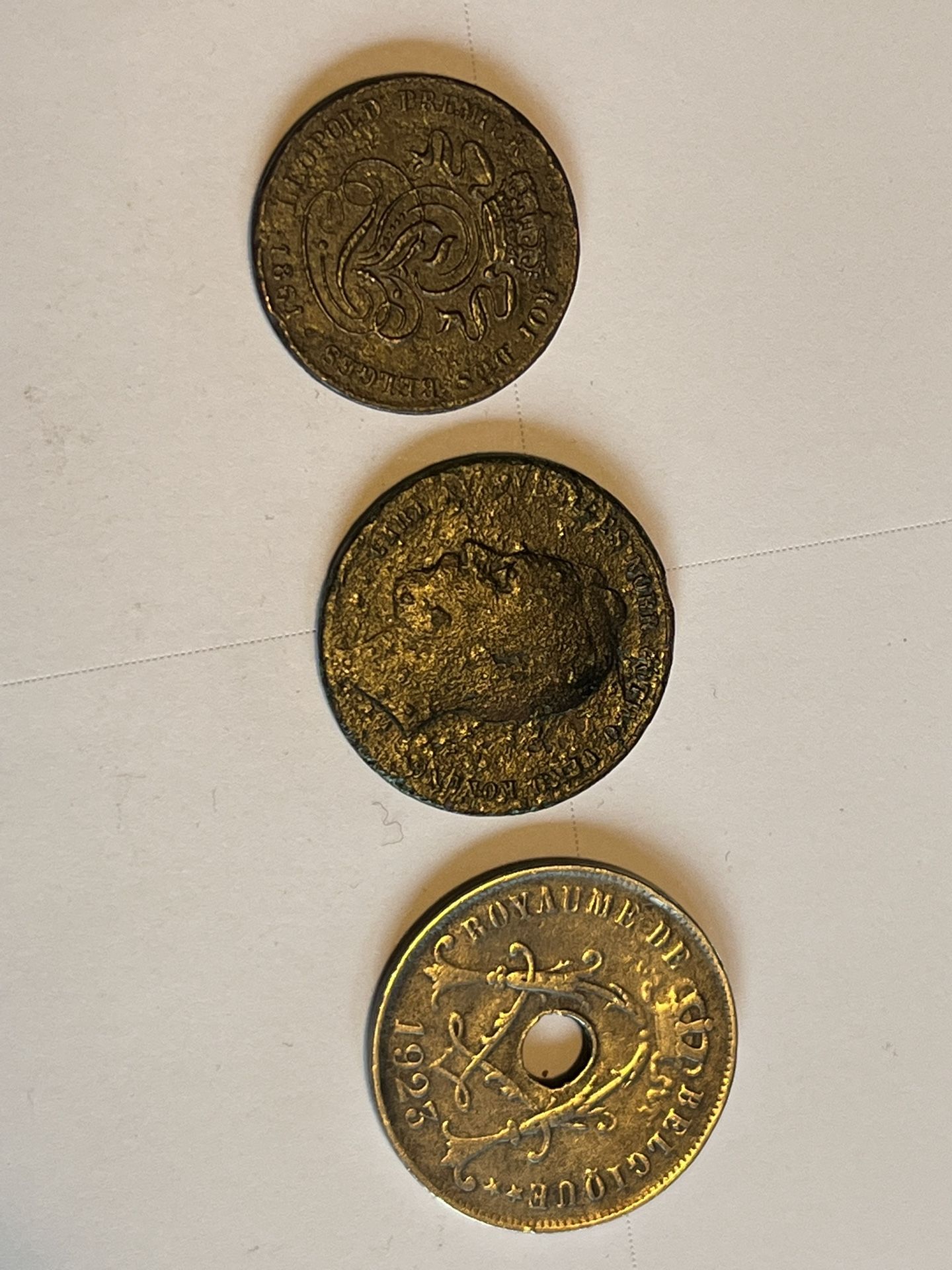Belgian and Norwegian Coins