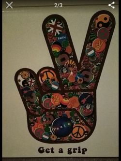 Peace sign frame
