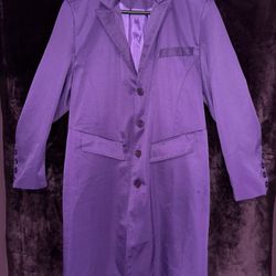 Joker/Batman🃏Purple Trench Coat Costume 