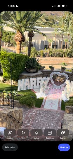 Marry me marquee letters