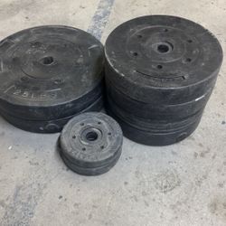 115 Pounds Of Standard Plastic Covered Weights