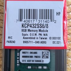 
Kingston 8GB DDR4 SDRAM Memory Module KCP432SS68