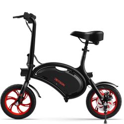 Jetson Bolt Folding Electric Ride-On Bike, Easy-Folding, Built-in Carrying Handle, Twist Throttle, Up to 15.5 MPH, Ages 13+