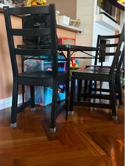 Black chairs