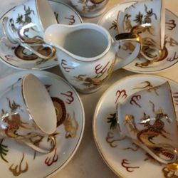 Satsuma Porcelain,With Dragons 