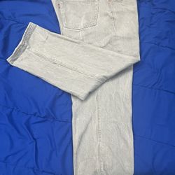 Grey/Silver Levi’s 501’s