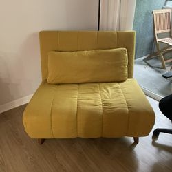 Yellow Chair/Guest Bed (Twin Size)