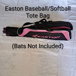Easton Pink/Black Baseball/Softball Equipment Tote Bag In Excellent Condition (Bats Not Included)