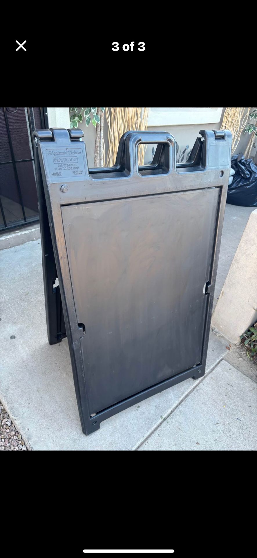 2 A-Frame Signicade Deluxe Business Sign Holder Inserts Are 36”x24” Black Increase Business