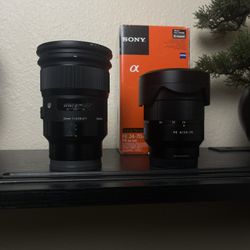 2 SONY LENSES | Sigma 24mm 1.4 | Sony 24-70mm Ziess 🔥🔥🔥🔥🔥