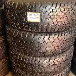 🛞SET OF 4 USED TIRES🛞 235/75/15 GOODYEAR •INSTALLED/BALANCED•