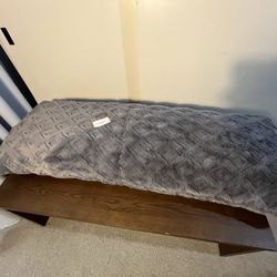 Faux fur body pillow