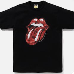 A Bathing Ape x Rolling Stones T-shirt Large