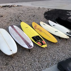 Surfboard Sale, 8 Funboard Mid Length Surfboards For Sale