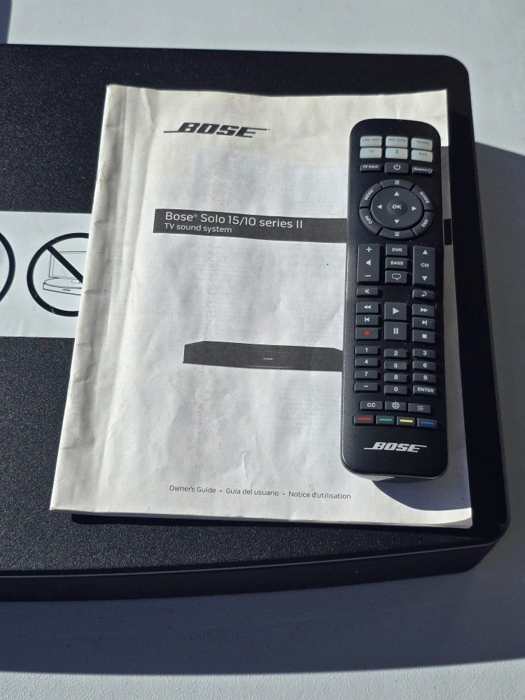 Bose Solo 15/10 Series II TV Sound System With OEM Remote & Manual