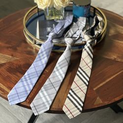 🔥 Burberry Ties - 3 Authentic Mens Ties